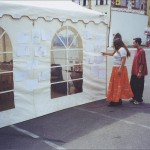 SEP White Tent exterior Lucka at corner
